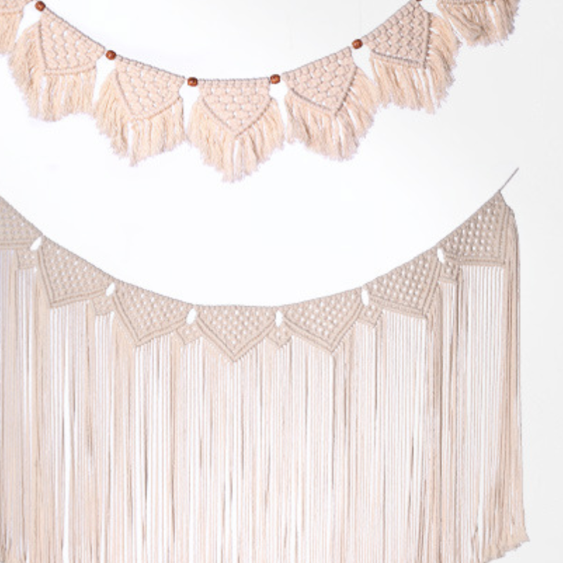 Fringed woven banner tapestry wall decor Bohemian hand-woven tapestry bedroom hanging compartment