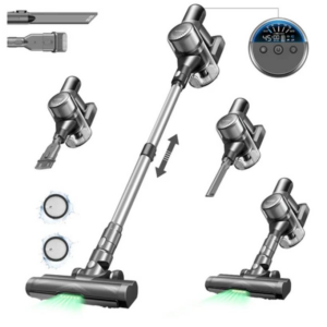 Ultenic U12 Vesla Cordless Vacuum Cleaner, 30KPa Suction, 450W Motor, 1L Dust Box, Up to 45 Mins Runtime, Removable Battery, LED Headlights