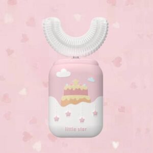Children Electric U-shaped Toothbrush Cartoon Automatic Sonic Tooth Cleaner