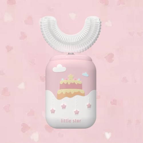 Children Electric U-shaped Toothbrush Cartoon Automatic Sonic Tooth Cleaner