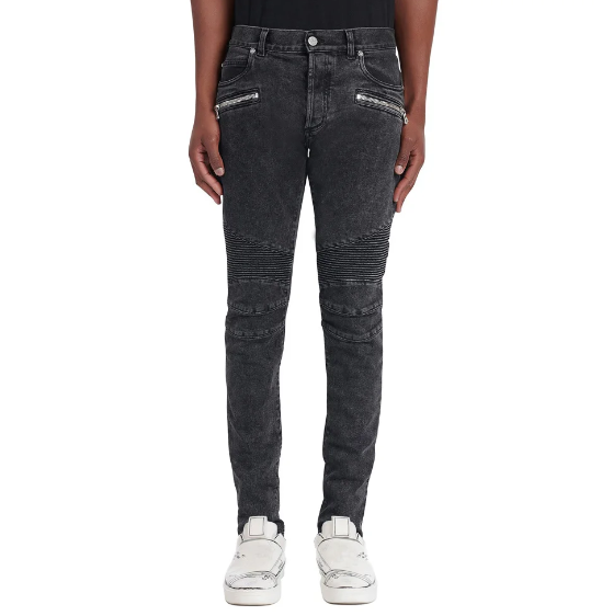 Men's Pleated Light Stretch Jeans