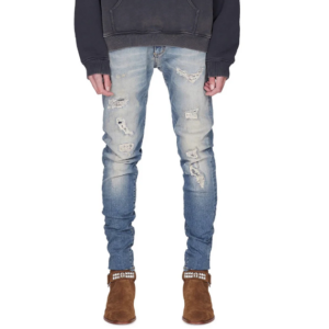 Men’s Stretch Slim Ripped Jeans