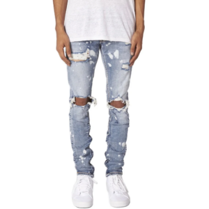 Men’s slim ripped jeans
