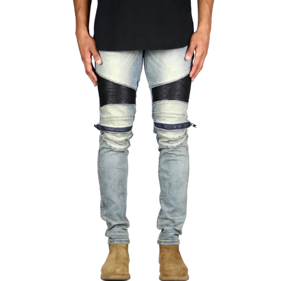 Men's Personalized Pleated Jeans