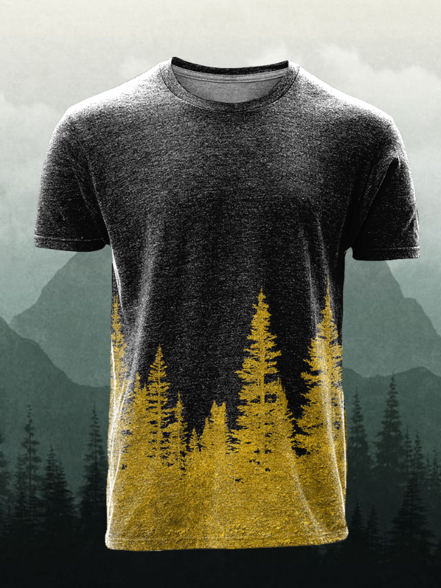 Men's Outdoor Golden Forest Short Sleeve Top