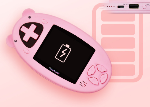 Powkiddy V5 game machine hand warmer charging treasure nostalgic retro cute mini portable gift