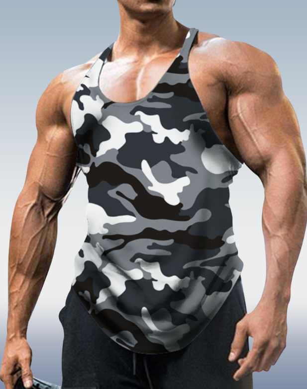 Men's Light grey Camo Sport Vest