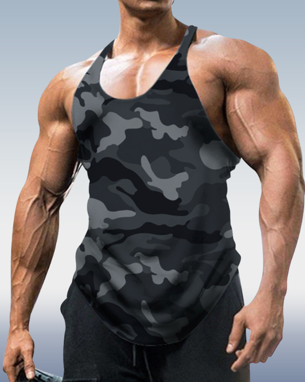 Men's Dark grey Camo Sport Vest