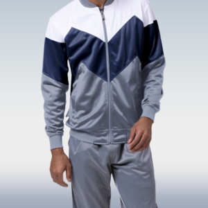 Suitmens Men’s Grey Panel Jogging Tracksuit