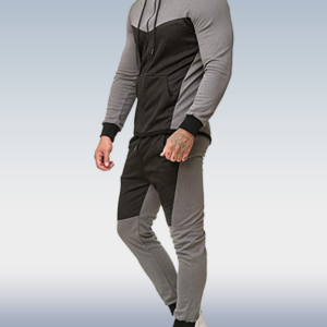 Men’s Grey Leisure Sports Two-Piece Set