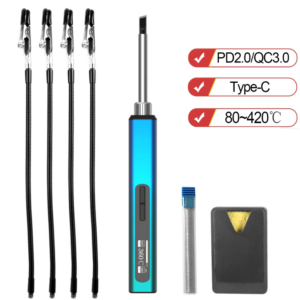 RGS65 65W Smart Electric Soldering Iron 80-420℃ PID High Precise Temperature ControlType-C Electric Solder Weld Tool