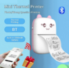 New mini portable label printer photo thermal sticker barcode handheld printer gift