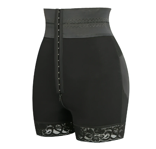 Crotch zip butt lifter trousers summer high waist shapewear butt lifter trousers tummy tuck strong