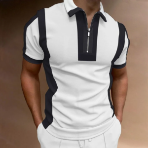Men’s Casual Printed Short Sleeve POLO T-Shirt