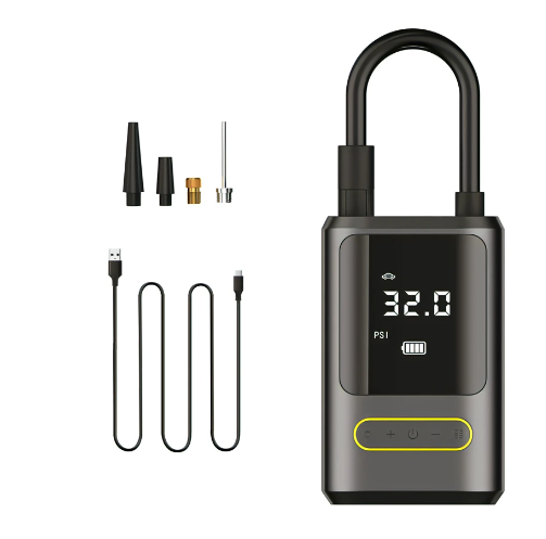 Mini portable bicycle electric car tyre pump air pump handheld wireless charging car inflator pump