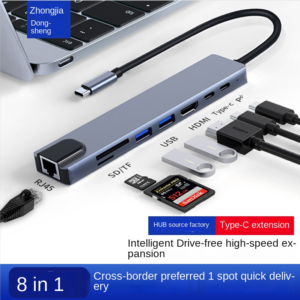 Type-c Aluminum Docking Station 3.0 USB Splitter 100 Gigabit Ethernet Port Hub HUB Computer Docking Station