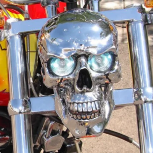 Skull Headlight At The Real HeadLight
