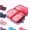 6 pieces portable luggage packing cubes