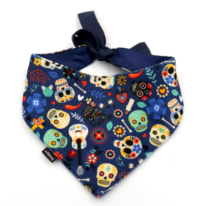 Pet saliva scarf Halloween dog cat printed scarf