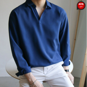 Gentlemans simple design casual vacation shirt2