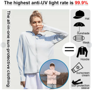 Lightweight sun protection clothing for men and women