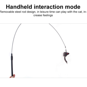 Handheld suction wire cat teaser pet toys