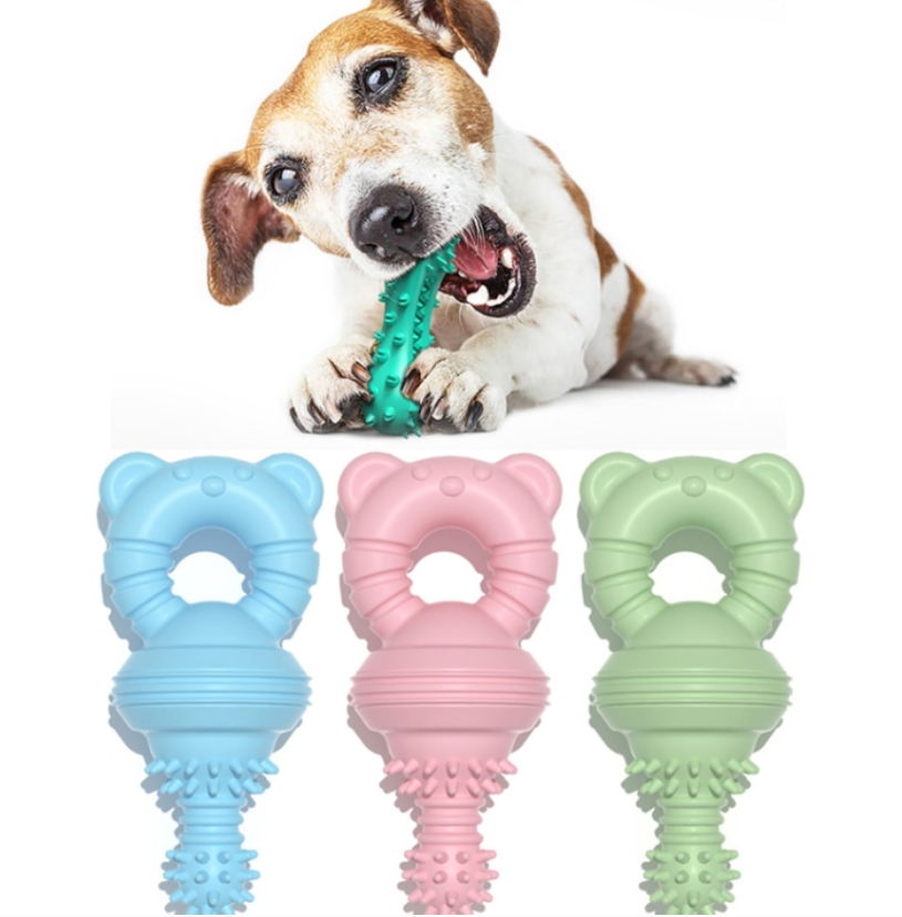 Pacifier Shape Pet Teething Rubber Sticks TPR Dog Chew Toys