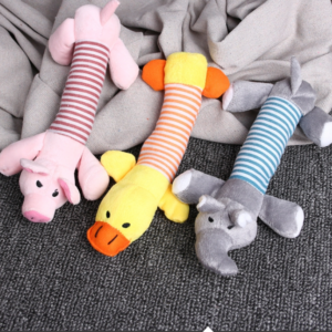 Animal Cute Long Stripe Plush Sounding Pet Toys