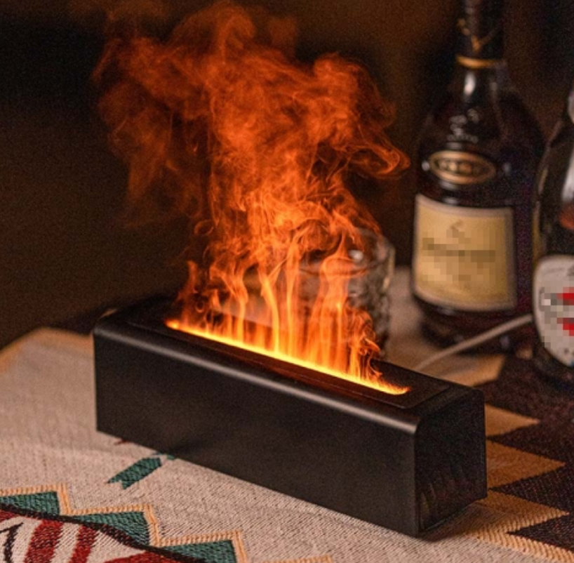 Colorful simulation flame aromatherapy machine usb home office air humidifier diffuser fragrance machine