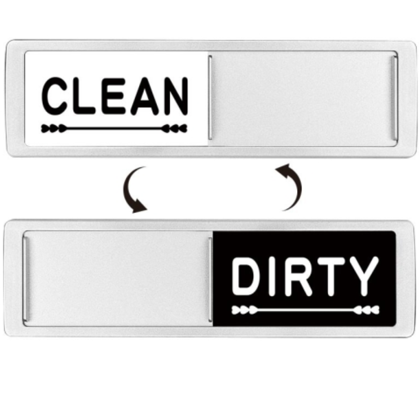 Dishwasher Double Sided Magnetic Stickers Clean Dirty Signs Refrigerator Stickers