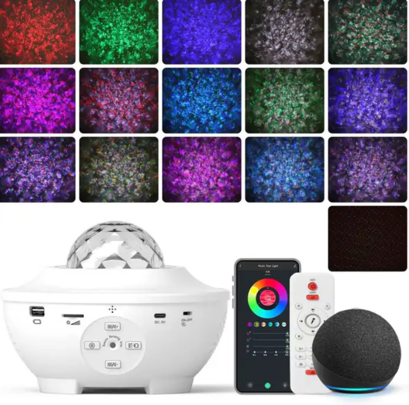 Nebula Remote star night light control Ocean wave star light Galaxy led star projection laser galaxy time bedroom projector APP version