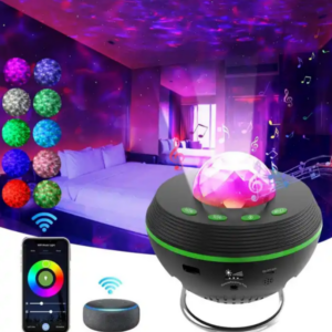 projector lamp kids with music,room galaxy light projector for bedroom BLACK