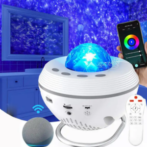 projector lamp kids with music,room galaxy light projector for bedroom  WHITE