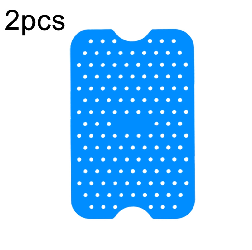 2 for sale For NINJA Air Fryer Accessories Silicone Mat Double Basket Rectangular Liner (Blue)