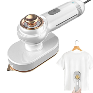 30W Mini Compact Rotary Folding Iron Anti-Iron Heat Insulation Handheld Hanging Iron European Standard (White)