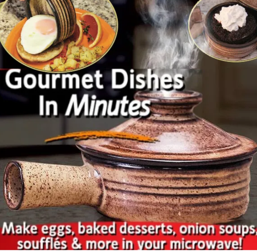 Christmas Sale 50% OFF-Ceramic Microwave Cooker- Comes with Free Gourmet Recipes