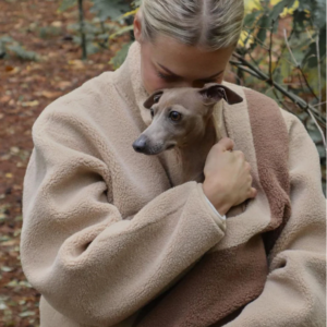 Unisex Fleece Sweater Kangaroo pouch pet carriers