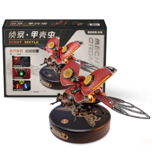 Robotime Rokr Scout Beetle MI02 ABS Metal Punk Style 3D Puzzle Gift for Boys Adults Easy Assembly Mechanical Design DIY Toys