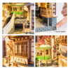 Robotime Rolife Book Nooks Series Stories in Books 4 Kinds DIY Wooden Miniature House Furniture Sakura Densya TGB01 Dropshipping