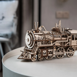 Robotime 4 Kinds DIY Laser Cutting 3D Mechanical Model Wooden Model Building Block Kits Assembly Toy Gift for Children Adult