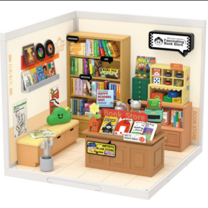 Robotime Rolife Super Creat Plastic Buliding Blocks DIY Miniature House Kit for Kids and Adult 3D Puzzle Multi-scene for Fun