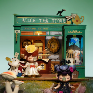 Robotime Rolife DIY Mystery Archives Bureau Decorative Ornament Kids Adult Miniature Fantasy Magic Doll House Wooden Kit Toy