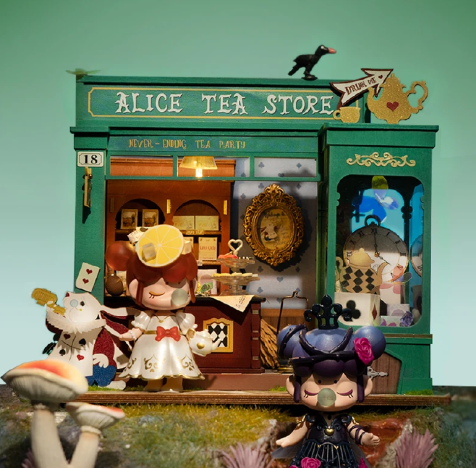 Robotime Rolife DIY Mystery Archives Bureau Decorative Ornament Kids Adult Miniature Fantasy Magic Doll House Wooden Kit Toy