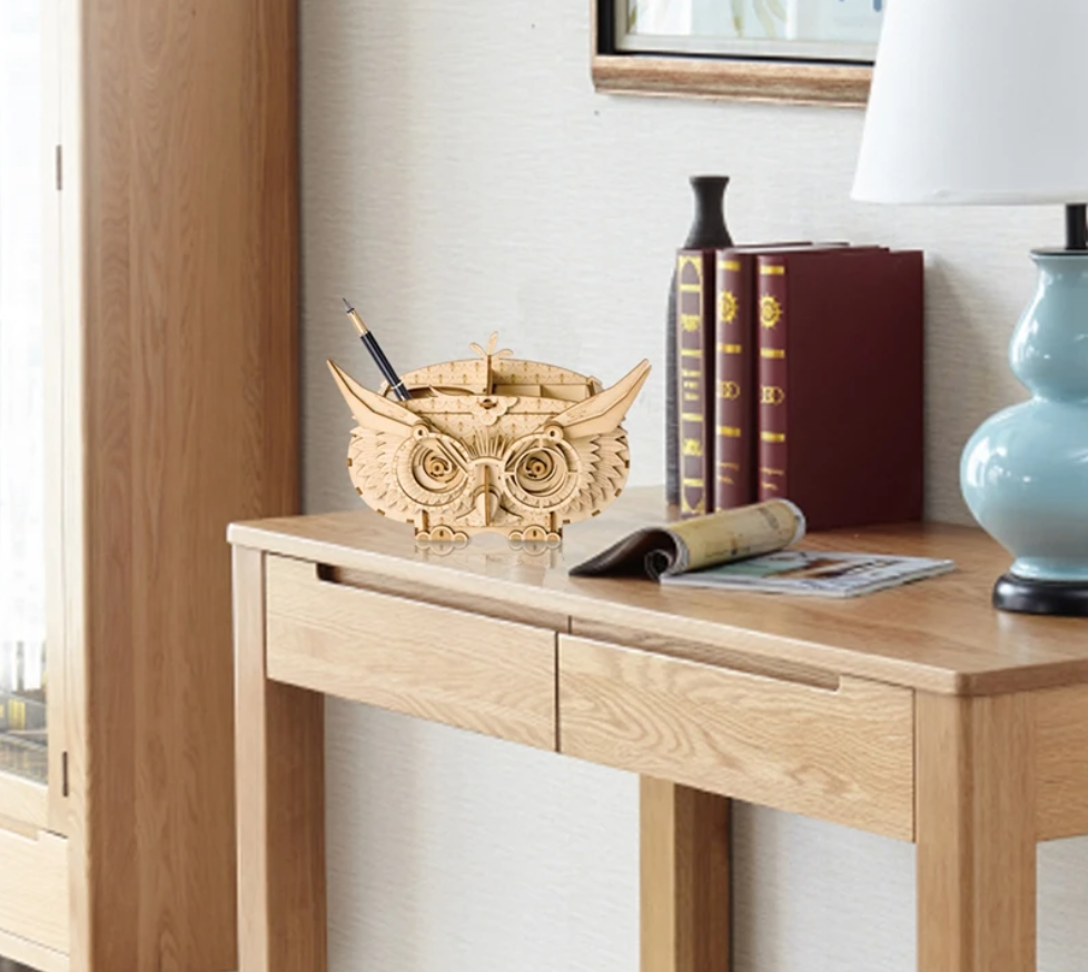 Robotime 7 Kinds DIY 3D Wooden Animal&Building Puzzle Game Assembly Toy Gift for Children Kids Adult Model Kits TG207