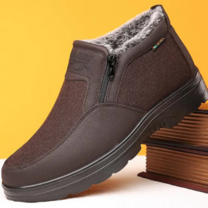 Men’s Orthopedic Warm Snow Boots Waterproof Winter Fleece Shoes
