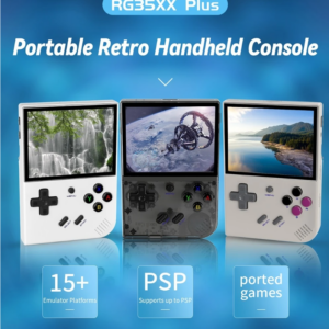 ANBERNIC RG35XX Plus Game Console, 64GB TF Card with 5000+ Games, 3300mAh Battery, 8Hours of Playtime, 5G WiFi Bluetooth, Moonlight Streaming