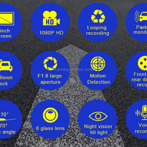 Wide Angle Full HD 1080P Video Car DVR