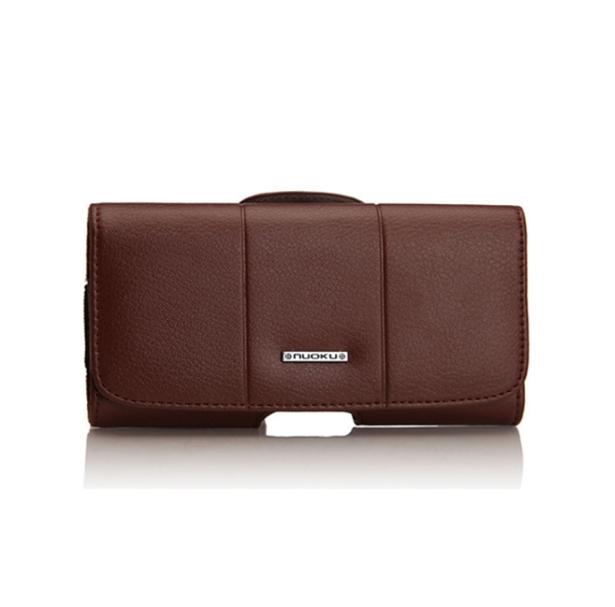 Nokku Magnetic Flip Phone Case Waist Pack Protective Case Business Waist Leather Case