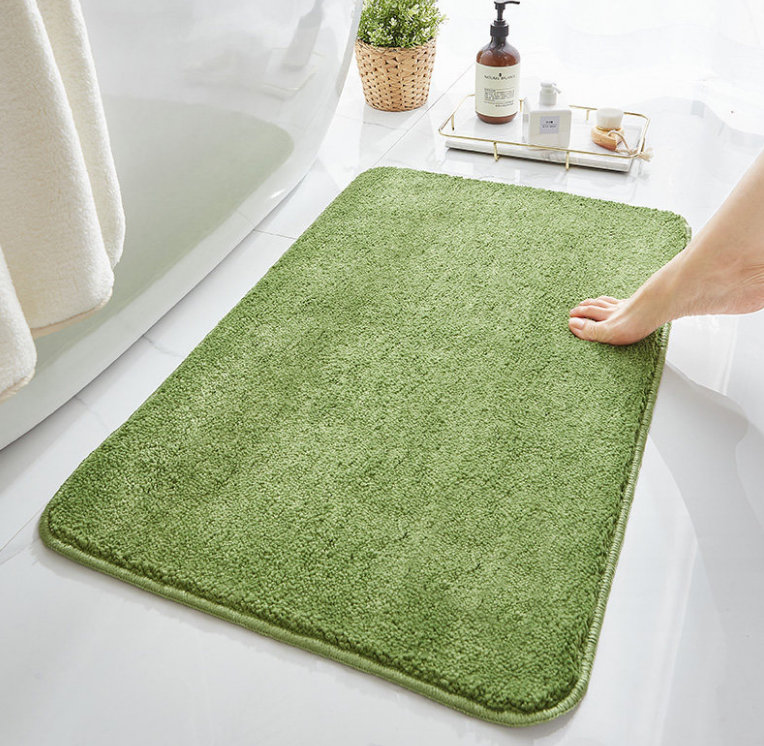 bathroom door mats solid color simple bathroom absorbent non-slip mats