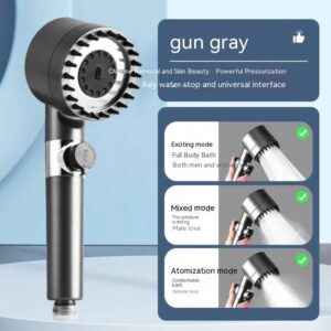 Daispray powerful supercharged handheld showerhead for bathing and filtering